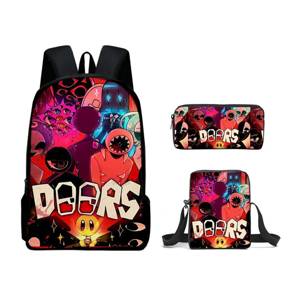 (E) Character Roblox Doors Print Lightweight Kids School Bag Kids Elementary For