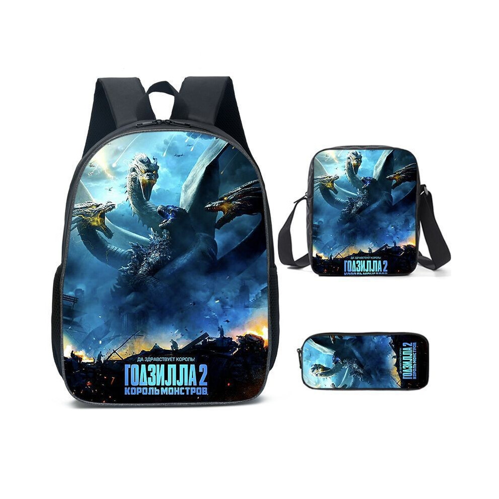 (Style F) Godzilla Anime Cartoon Shoulder Bag Pencil Case Kids School Pack Use For Daily-image-OPC-PHHPF6S-NEW