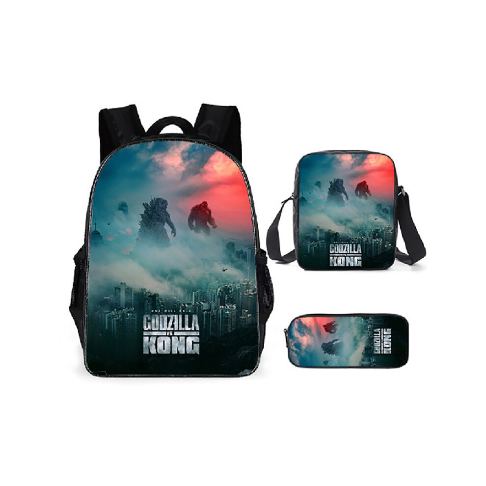 (Style G) Cartoon Godzilla Anime Shoulder Bag Pencil Case Kids School Pack For Daily Use-image-OPC-PHHPGGX-NEW