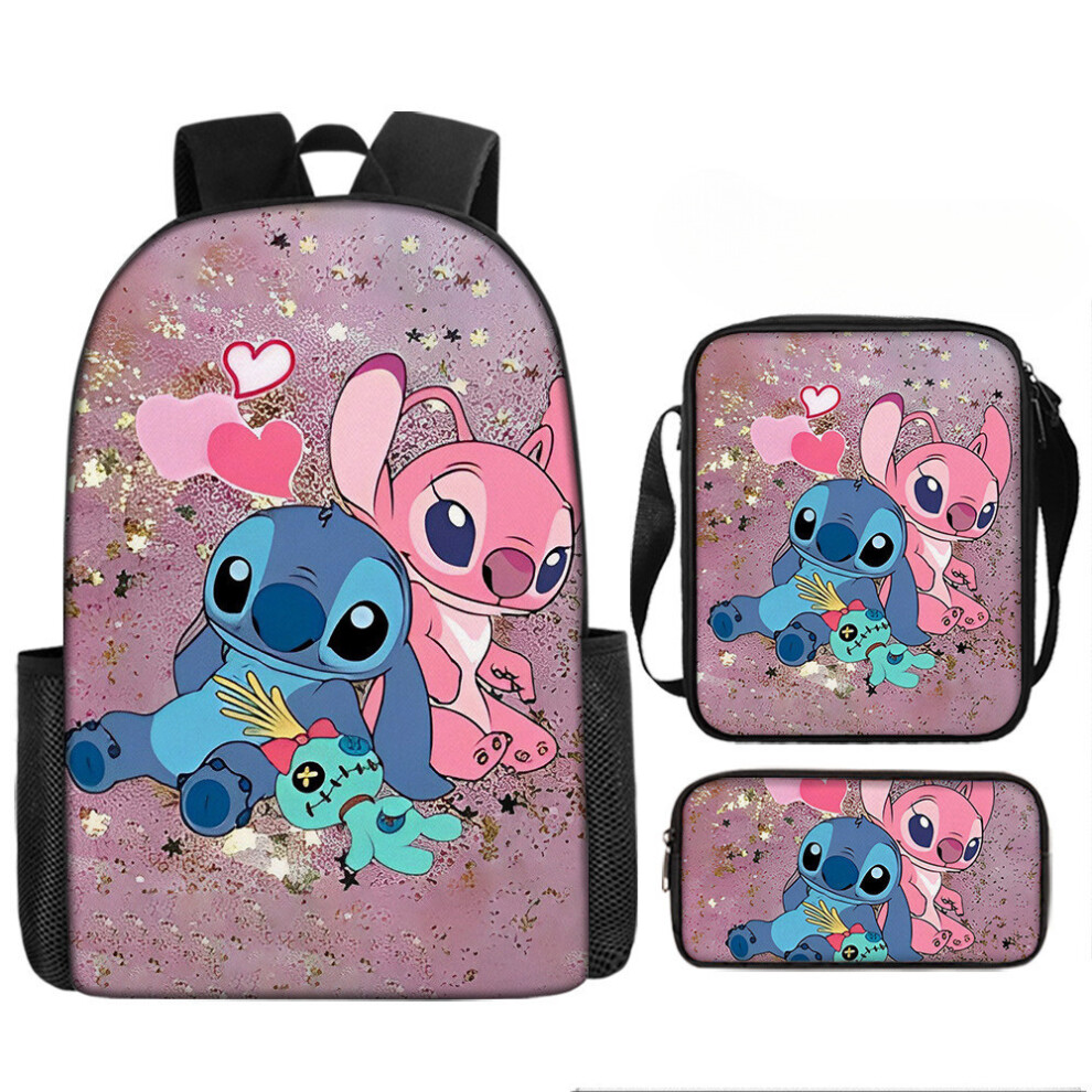 (Style 09) Stitch Backpack Cartoon Set With Lightweight Breathable For Elementary Students-image-OPC-PHHPGPP-NEW