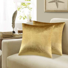 Golden Cushion Cover Sofa Pillow Case 4545cm Home Decor Stuffing Pillow Without