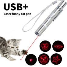 Cat Usb Charge Led Laser Toy Flashlight Kitten Pointer Light Night Pen Hunting