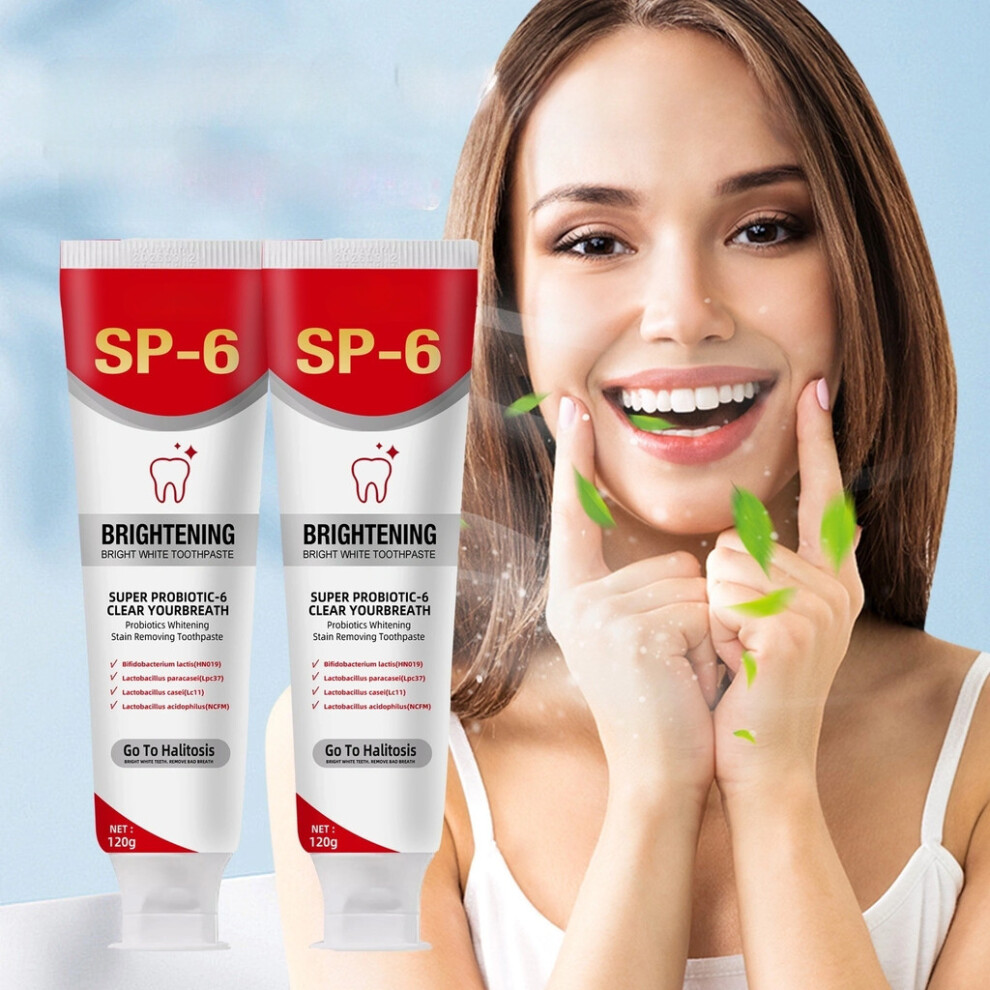 Probiotic 6 Sp Whitening Toothpaste Removes Bad Breath Dental Stain Plate Mint