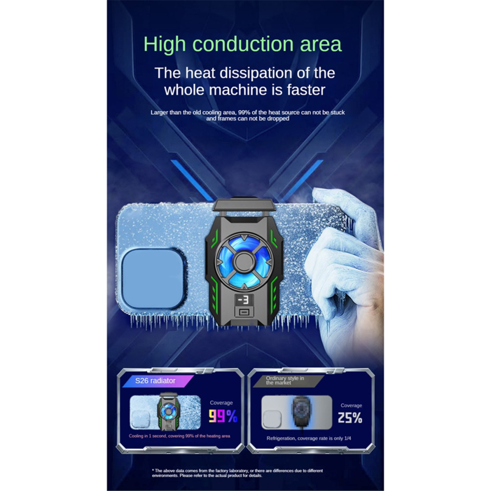 Mobile Phone Cooler Cooling Fan Radiator For System Cool Heat Sink Cellphones Tablets 4851999600148