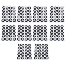 3D-scanmarkeringen, 200 stuks tracking dots, 12 mm binnendiameter en 19 mm buitendiameter, hoogreflecterende referentiepuntmarkering