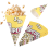 100X σακουλάκια ποπ κορν χάρτινα αμύγδαλα Popcorn S 4