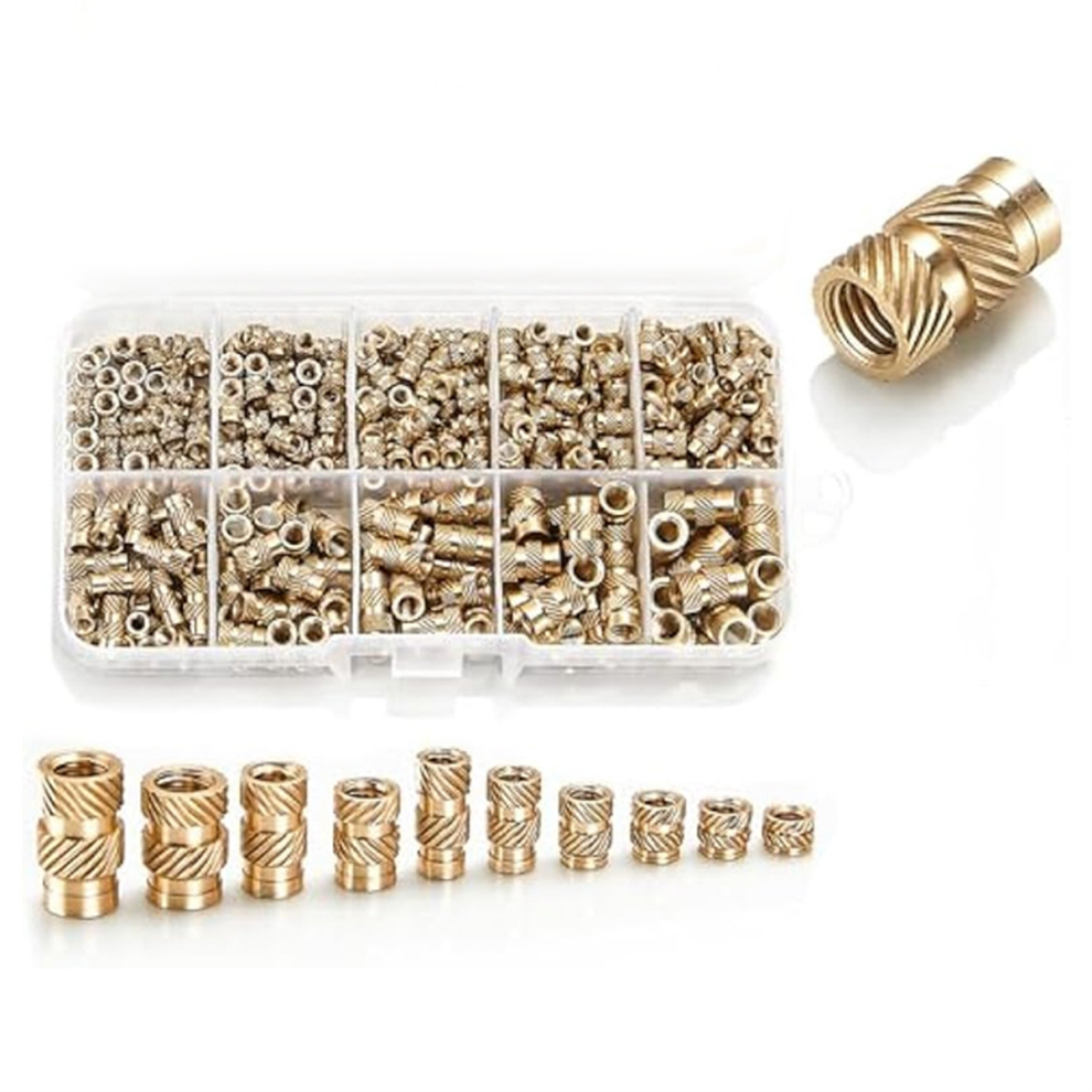 420Pcs M3//M5 Threaded Inserts Assortment Kit For Components,Brass Knurled Nuts,Insert By Heat Into Plastic Parts 4851999697438
