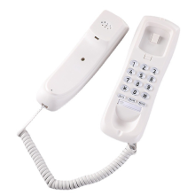 Wandtelefon, Kabelgebundenes Festnetztelefon für Zuhause, kleine Nebenstelle, Up Hotel Office Weiß
