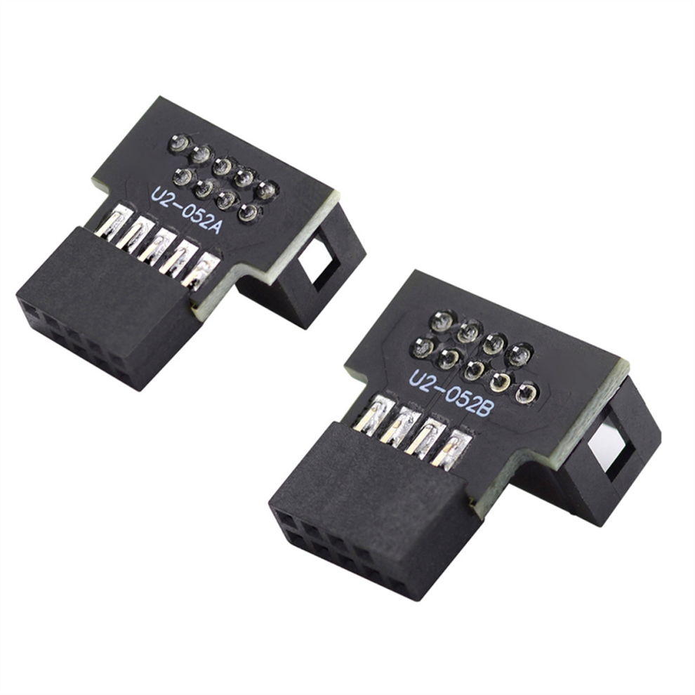 Photos - Card Reader / USB Hub Jojomino 1set Down & Up Angled 90 Degree Male to Female USB 2.0 10Pin 9Pin Header for Motherboard Extension Adapter 