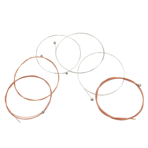 A108 6 peças/conjunto de cordas para violão acústico 009-045 polegadas 6 cordas peças acessórios 2