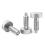 2Pcs Stainless Steel Hand Retractable Spring Plungers with Knurled Handle - Quick Release Locking Pin M8 7