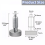 2Pcs Stainless Steel Hand Retractable Spring Plungers with Knurled Handle - Quick Release Locking Pin M8 3