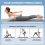 Yoga Stick 5 Ft Sturdy Steel Adjustable Stretching for Mobility, Flexibility and Balance Versatile Exercise 6