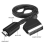 Hdmi to Scart cable 1 meter long direct connection easy conversion(Black) 2