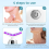 Neck and face massager 7 in 1 with vibration and heating function(White) 5