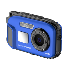 Appareil photo numérique sousmarin pour enfants 48 MP HD 32 (bleu)