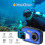 Câmera Digital Subaquática Para Crianças 48mp Hd 32gb  (azul) 3