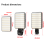 Lampe selfie 128 LED 2000 mAh 3 modes déclairage réglables (blanc) 5