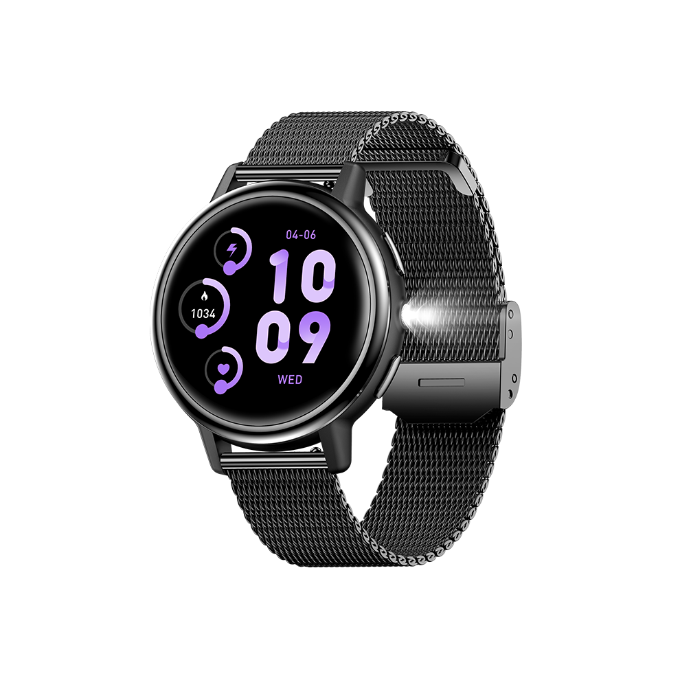 Smartwatch Ak88 For Women Health Monitoring Bluetooth Calling(Black) Black 6976917081545