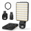 128 LED Selfie Light - 3 Modes, 2000mAh, for Phone/Camera (Black) 1