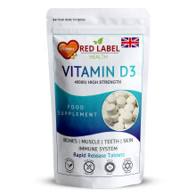 Vitamin D3 4000IU 100 Tablets High Strength Immune Support Bones Skin