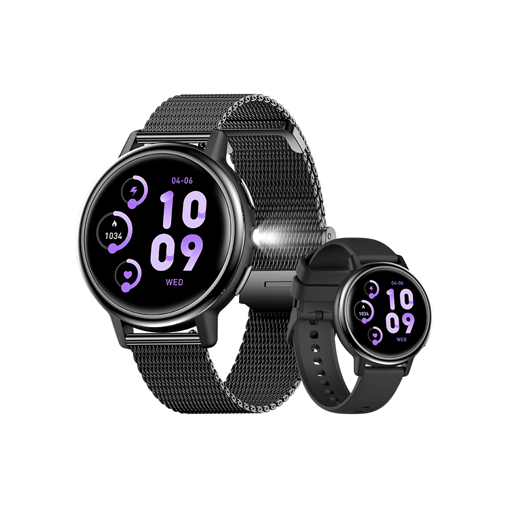 Smartwatch Ak88 For Women Health Monitoring Bluetooth Calling(Black) Black 6976917081552