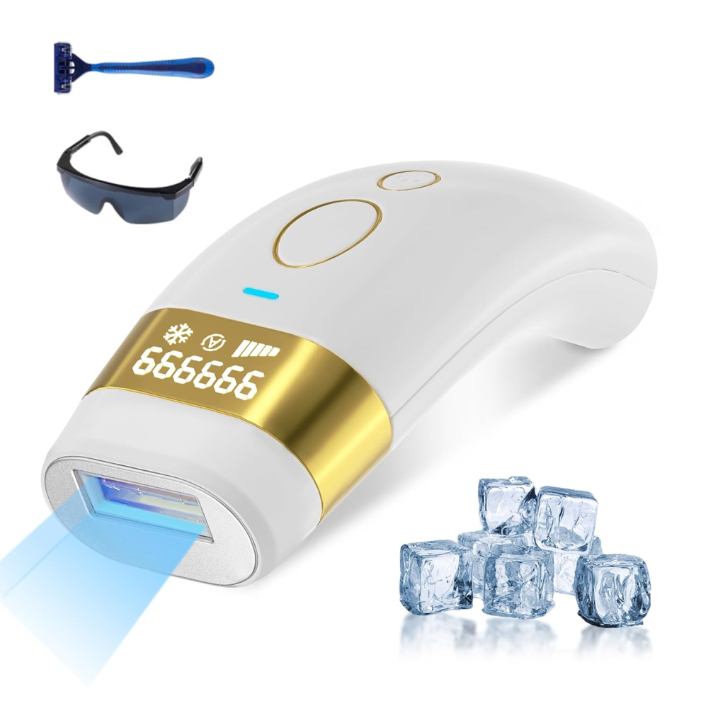 Chronus White Ipl Hair Removal Device 999,999 Flashes 5 Levels Adjustable For Men And Women(White)