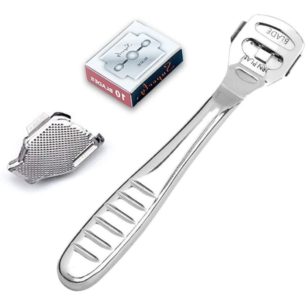 Stainless Steel Foot Callus Shaver Dead Skin Remover Feet Pedicure Razor Tool Set Foot Care