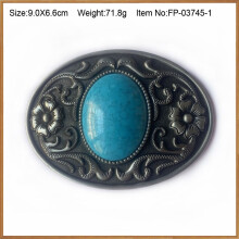 Turquoise riemgesp van zinklegering