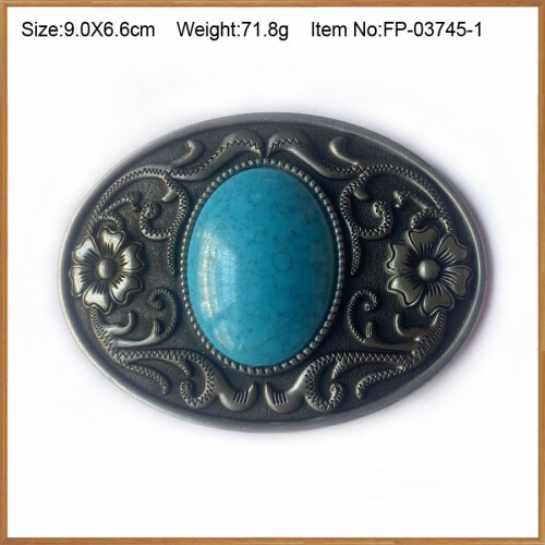 Turquoise riemgesp van zinklegering