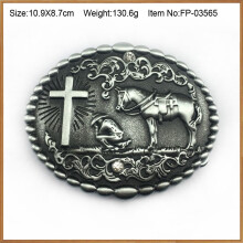 Western Cowboy Paard Kruis Zinklegering Riemgesp