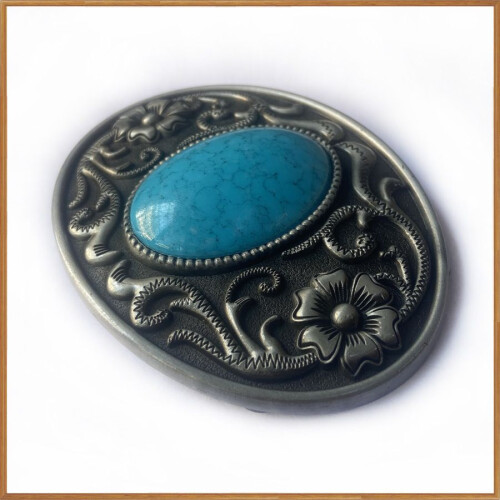 Turquoise riemgesp van zinklegering 2