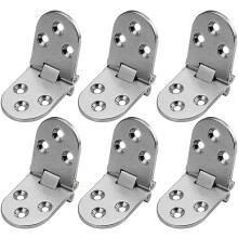 6 stuks roestvrijstalen opvouwbare tafelscharnieren, deurscharnieren, roestvrijstalen deurscharnieren, meubelscharnieren,