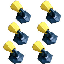 Deurstopper van roestvrij staal, zelfklevend, metalen magnetische deurstopper voor glazen deuren, balkondeuren, verpakking van 4