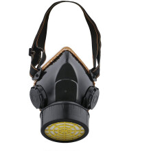 Stofmasker voor schilderen, industriële ademhalingsbescherming tegen giftige dampen, gemakkelijk te ademen ventiel, zwart