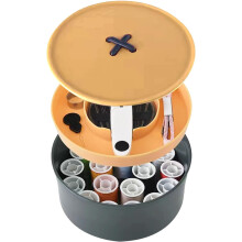 Mini-naaiset, voor reizigers, volwassenen, beginners, noodgevallen, organizer voor doe-het-zelf-naaibenodigdheden, een basisset met naald en draad