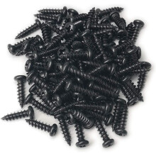#8 x 1/2 inch houtschroeven, kruiskop, zwarte oxidecoating - verpakking van 100 stuks