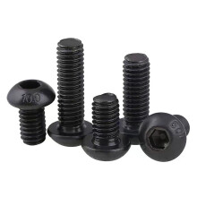 Verpakking van 12 ronde gekartelde knoppen M4 x 10 mm