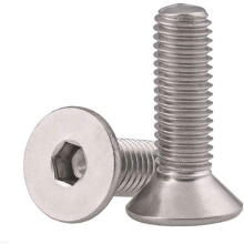 M6-1,0 x 16 mm inbusbouten, roestvrij staal 18-8 (304), blanke afwerking, DIN 7991, inbussleutel, 25 stuks