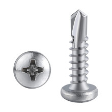 (350 stuks) #8 x 3/4" Phillips Pan Head zelfborende schroeven, zelftappende schroeven voor plaatwerk - 410 roestvrij staal