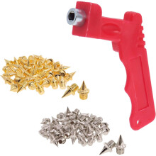 80 stuks roestvrijstalen vervangende spikes voor hardloop- en crosscountrygolfschoenen met spikesleutel van 6,35 mm