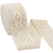 Naaikant, strik, ringetje, lint, handwerkkant, borduurstof, 4 cm breed