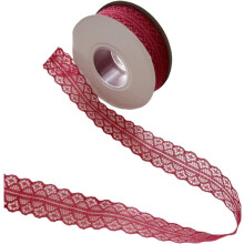 Beige katoenen kant, knutselkantlint, haken, naaien, voor knutselen en bruiloftsdecoratie