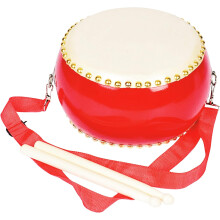 Drums speelgoed voor kinderen van 3, 4 en 5 jaar oud, jongen of meisje, percussie-instrument, muzikaal cadeau, zachte Chinese trommel