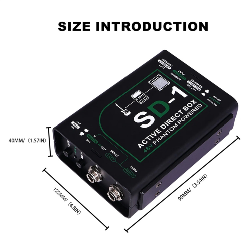 48V SD-1 Box Επαγγελματικό Μονοφωνικό Κουτί Κιθάρας 1