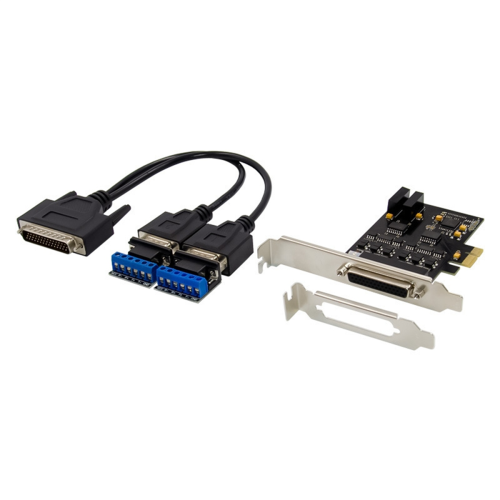 Parallel Port DB25 25Pin PCIE Riser Card Communication Control Cards 1