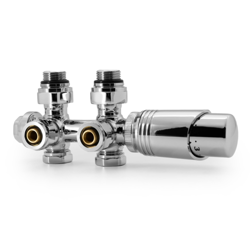 Multiblock Set Radiator Aansluitfitting met Thermostaat 50 mm