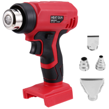 Pistola de ar quente sem fio de 360 W com 4 bicos para bateria Milwaukee de 18 V
