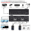 Διακόπτης KVM διπλής οθόνης KCEVE 8K, Διακόπτης KVM Displayport 1.4 4