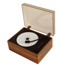 Ρετρό CD Player Επαναφορτιζόμενη Υποστήριξη CD BT USB 3.5mm AUX Φορητή C